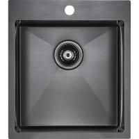 Кухонная мойка Paulmark Neckar 45 PM804551-GM Вороненая сталь