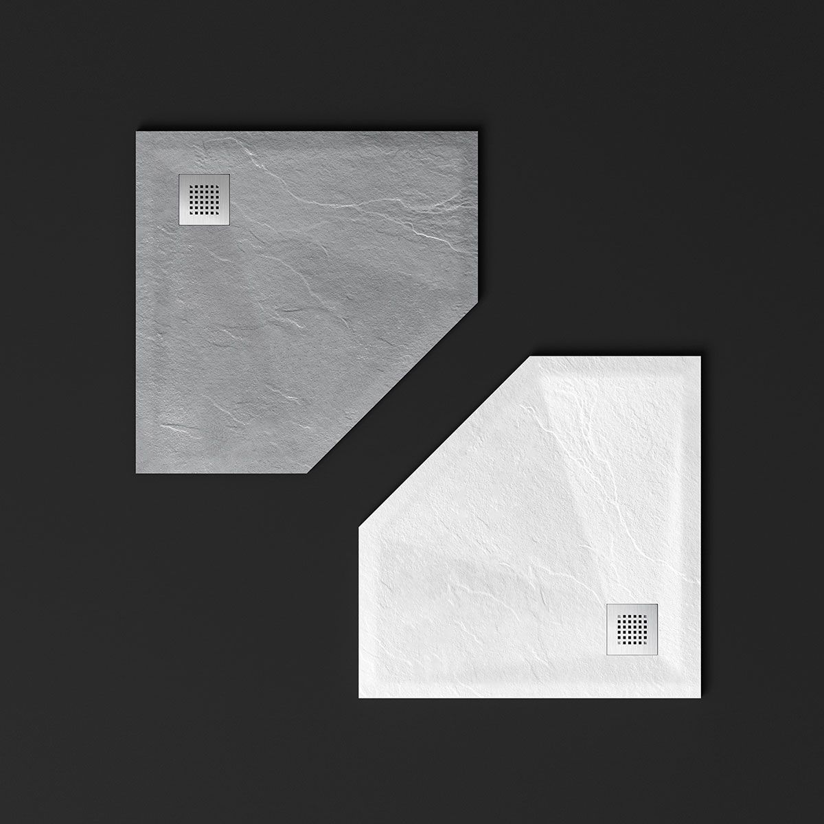 Душевые поддоны Vincea Поддон для душа из искусственного камня VST-4SP9090W, 900*900*25, белый матовый,