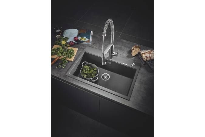Мойка GROHE K700 с одной чашей, 780 x 510 мм, серый гранит (31652AT0) Мойка GROHE K700 с одной чашей, 780 x 510 мм, серый гранит (31652AT0)