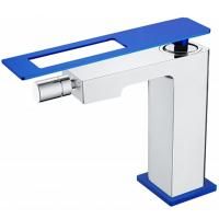 Смеситель для биде Boheme Q 146-CRUV Хром Синий