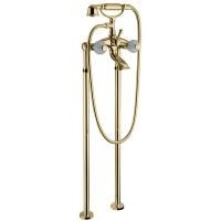 Bongio Rivoli Смеситель для ванны, цвет золото/хрусталь