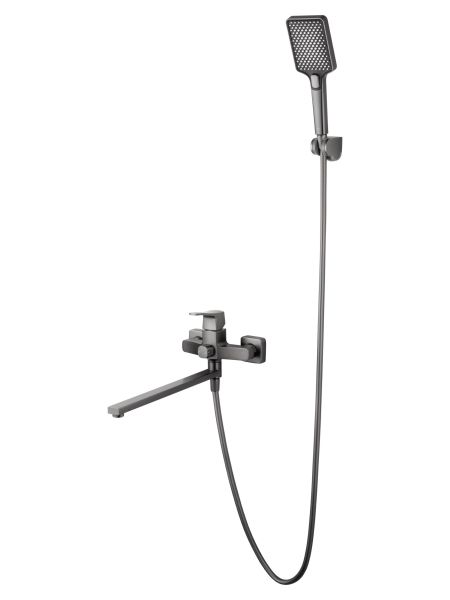 Смеситель для ванны WONZON & WOGHAND FLEX, Темный графит (WW-639906-BGM)