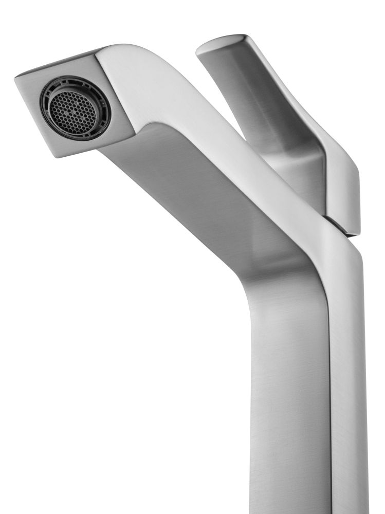 Смеситель для раковины высокий WONZON & WOGHAND FLEX, Брашированный никель (WW-88019072-BN)