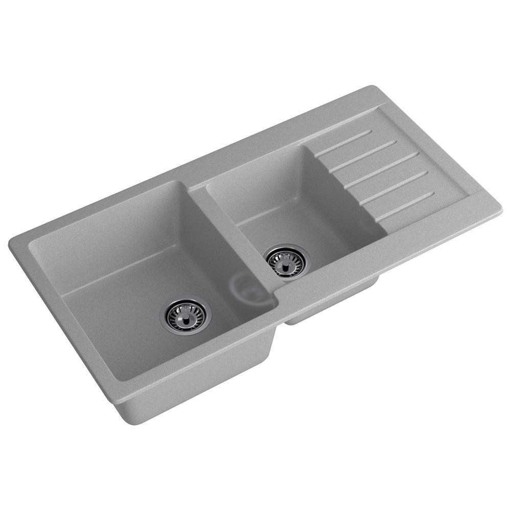 Кухонная мойка GranFest PRACTIK 980KL, серый, артикул P-980KL серый