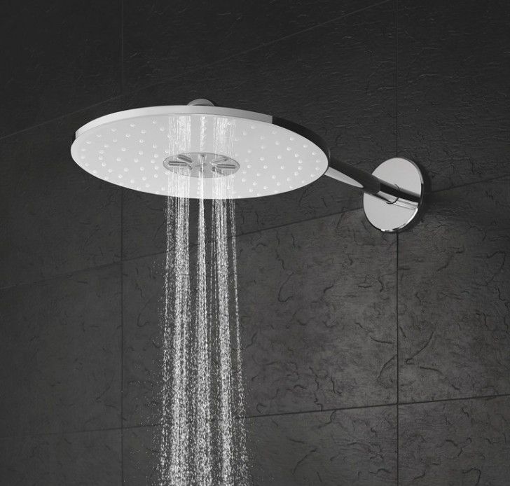 Верхний душ GROHE Rainshower 310 SmartActive с душевым кронштейном 430 мм, 2 режима струи, хром (26475000) Верхний душ GROHE Rainshower 310 SmartActive с душевым кронштейном 430 мм, 2 режима струи, хром (26475000)