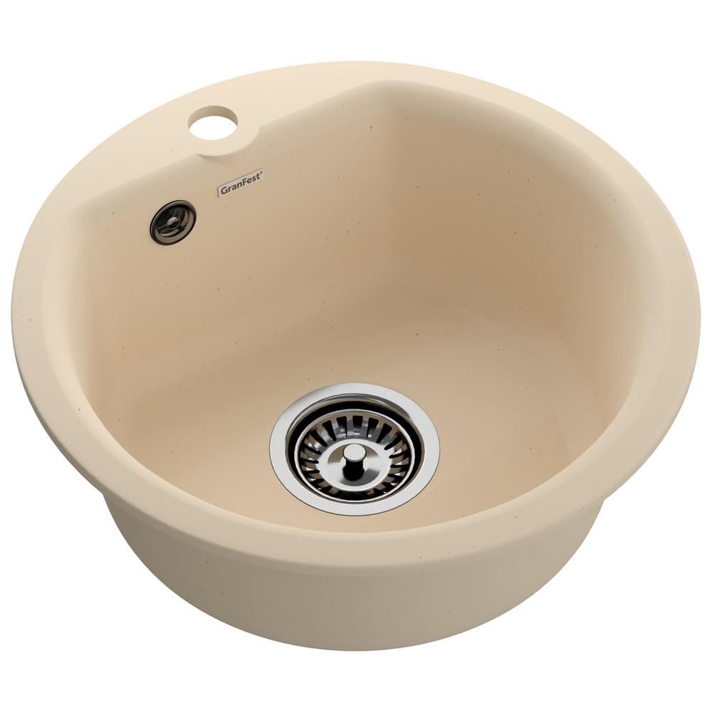 Кухонная мойка GranFest SMART 435, бежевый, артикул 435 бежевый