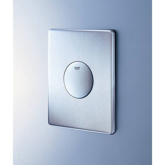 Панель смыва для унитаза GROHE Skate (1 режим смыва), суперсталь (38672SD0)