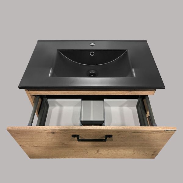 Тумба с раковиной Comforty Бредфорд 75 4149064 Дуб темный Тумба с раковиной Comforty Бредфорд 75 4149064 Дуб темный