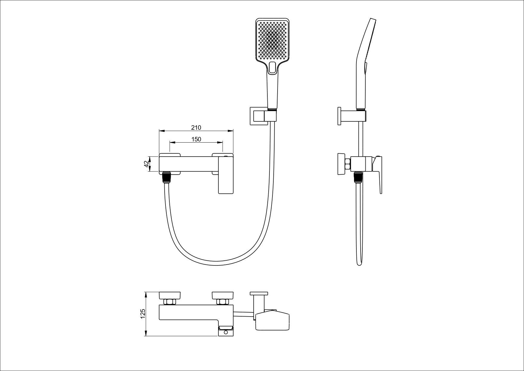 Смеситель для душа WONZON & WOGHAND CUBE 2.0, Хром (WW-88048068-CR) Смеситель для душа WONZON & WOGHAND CUBE 2.0, Хром (WW-88048068-CR)