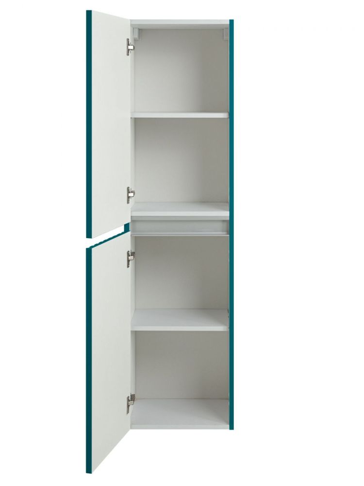 ELEGANT Пенал настенный, подвесной, Бирюзовый матовый AM-ELEGANT-1500-2А-SO-TM-LED, артикул AM-ELEGANT-1500-2А-SO-TM-LED