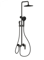 Душевая система с техническим душем WONZON & WOGHAND, Темный графит (WW-A30874-BGG)