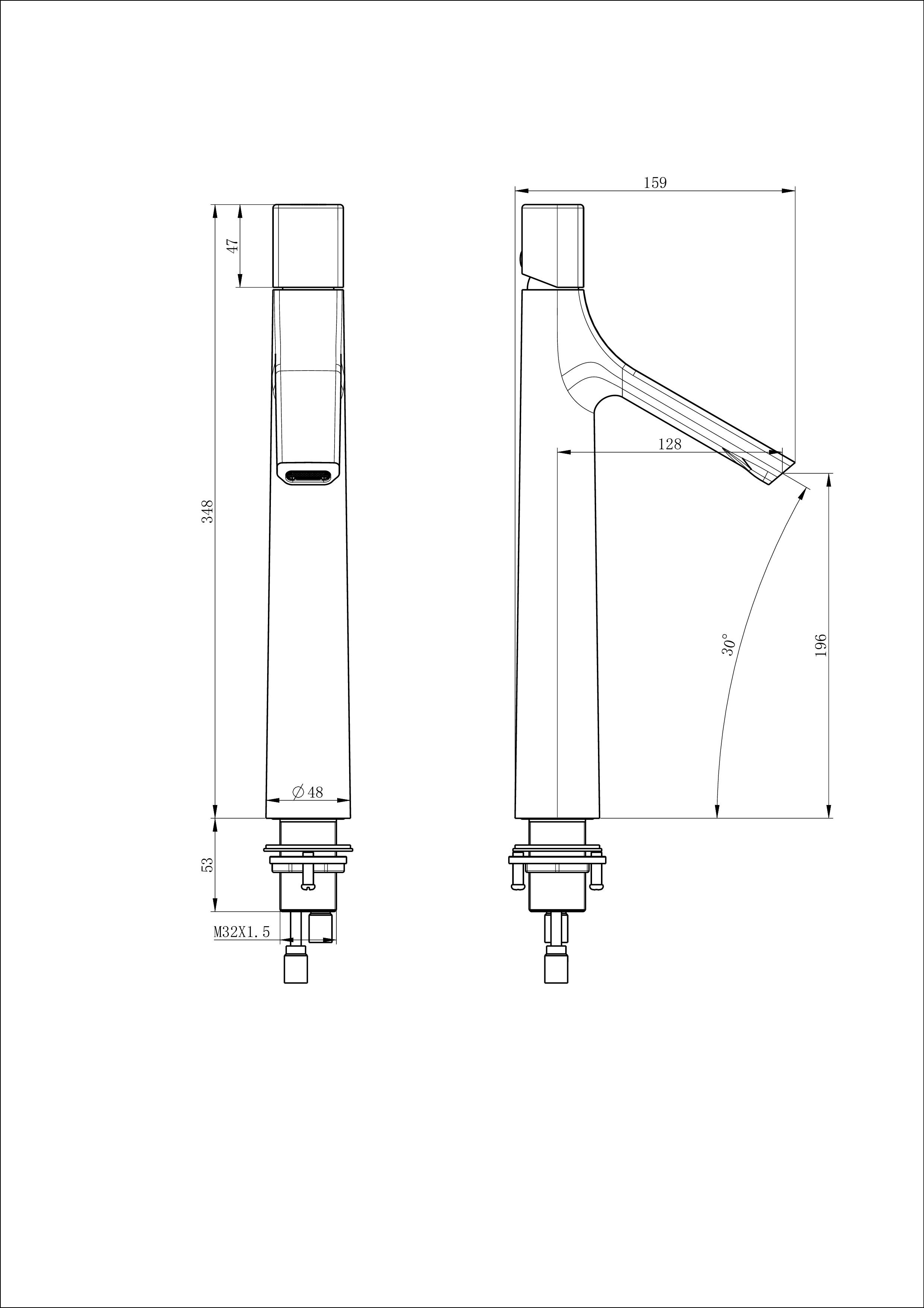 Смеситель для раковины высокий WONZON & WOGHAND, Черный матовый (WW-H1011-MB) Смеситель для раковины высокий WONZON & WOGHAND, Черный матовый (WW-H1011-MB)