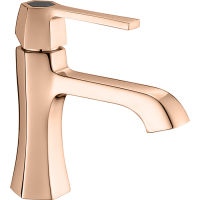 CISAL Cherie Смеситель однорычажный для раковины на 1 отверстие без донного клапана, цвет розовое золото/черный