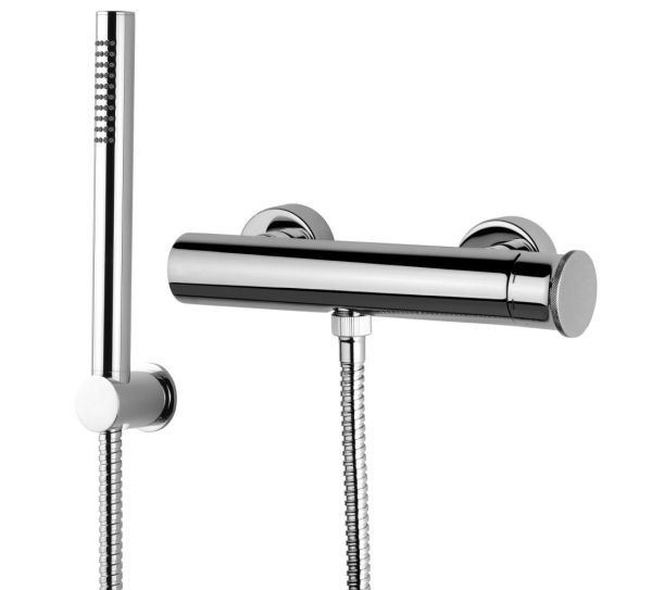 Emmevi Filobrass, однорычажный (без стержня) смеситель для душа с набором для душа, цвет матовый