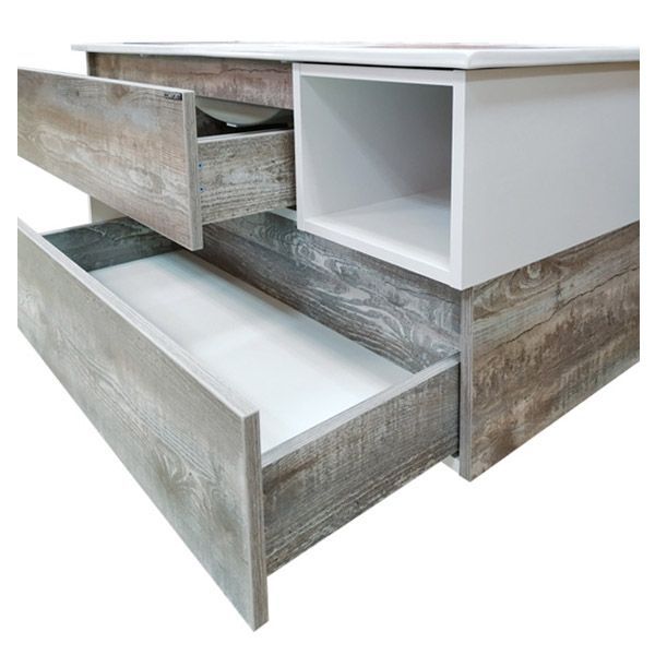 Тумба с раковиной Comforty Турин 120 4137137 подвесная Дуб бежевый Тумба с раковиной Comforty Турин 120 4137137 подвесная Дуб бежевый