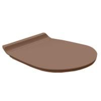 SIMAS VIGNONI Сиденье для унитаза VI18/VI21/VI01, с микролифтом, быстросъемное из терморезины, цвет moka matt/хром