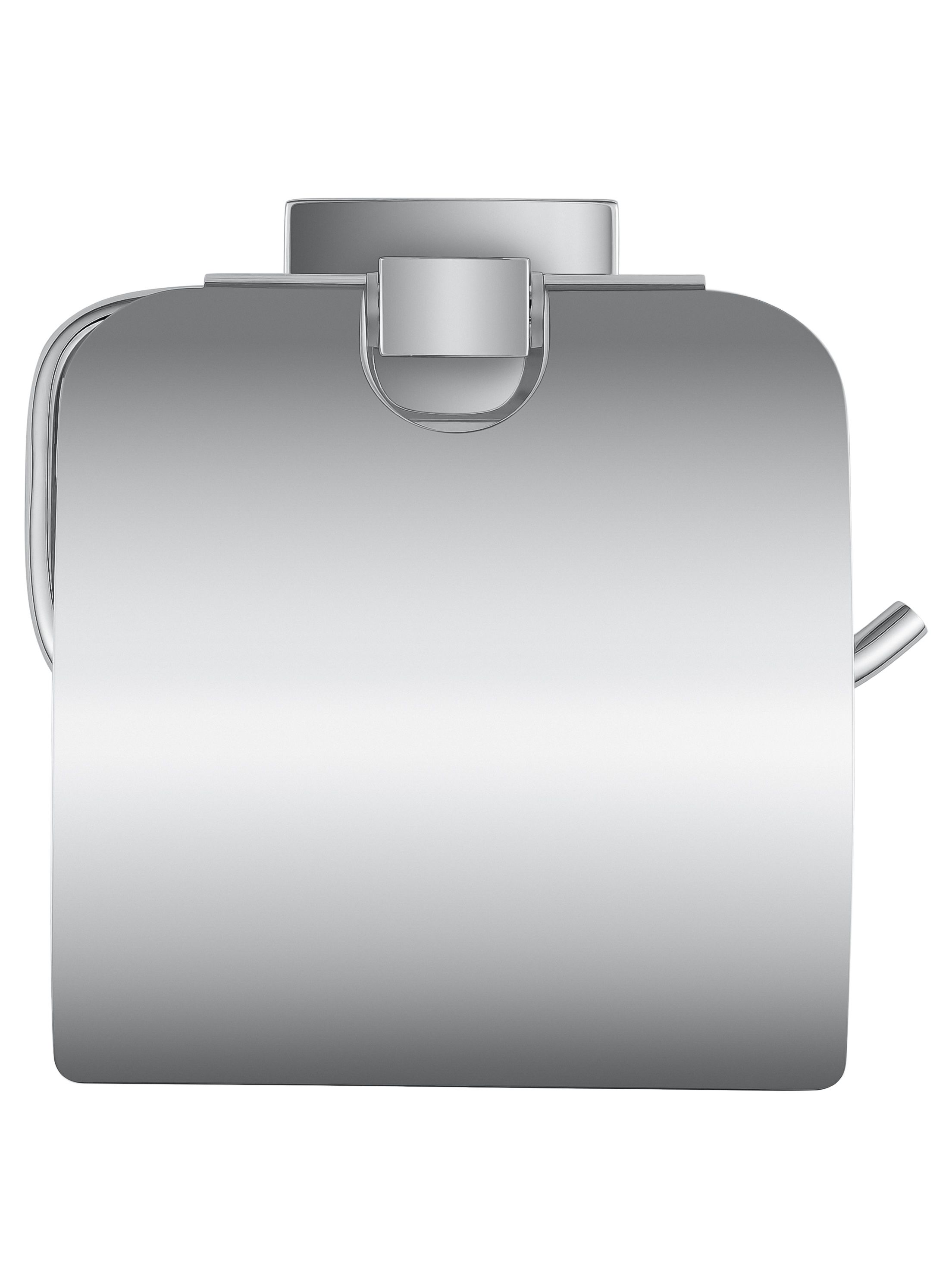 Держатель для туалетной бумаги с крышкой WONZON & WOGHAND FLAT, Хром (WW-9726)