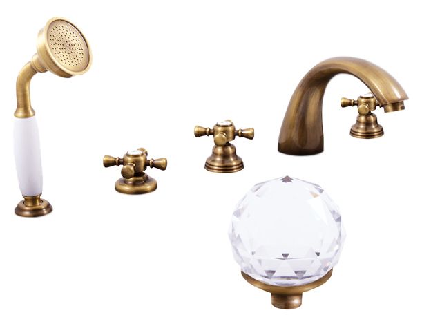 Смеситель на борт ванны Rav Slezak Brilliance169.5P хром