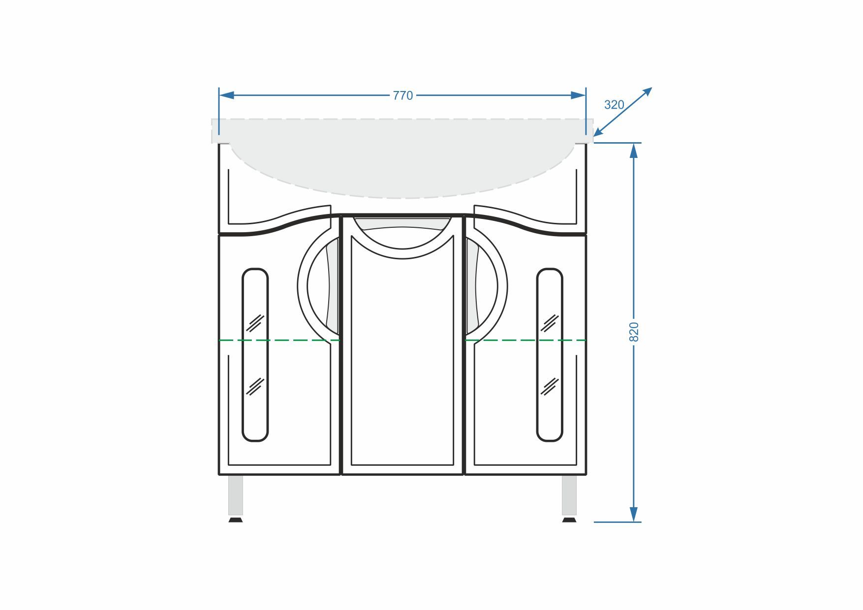 Тумба "Сильва 80", Эрика 80