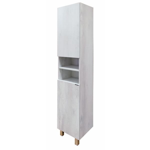 Шкаф пенал Comforty Верона 35-Н 4142368 подвесной Дуб белый, артикул 4142368