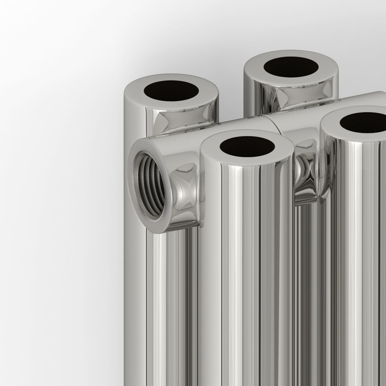 Отопительный радиатор ЭСТЕТ-00 н/ж 1200х405 / 9 сек (Сатин)