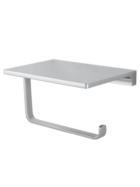 Держатель для туалетной бумаги с полкой WONZON & WOGHAND ECLIPSE, Хром (WW-9126-CR)