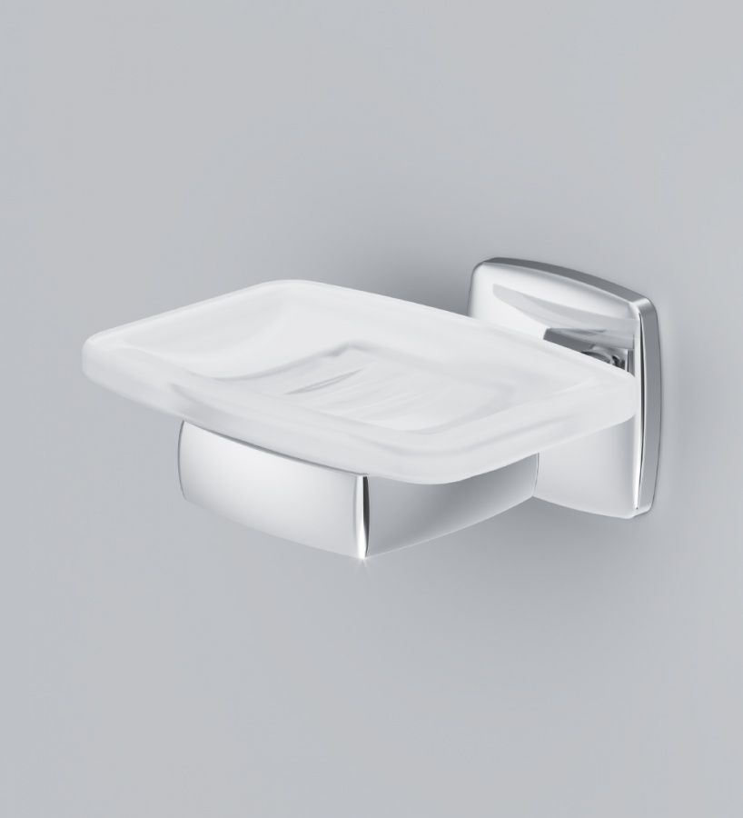 A9034200 Gem, Стеклянная мыльница с настенным держателем A9034200 Gem, Стеклянная мыльница с настенным держателем