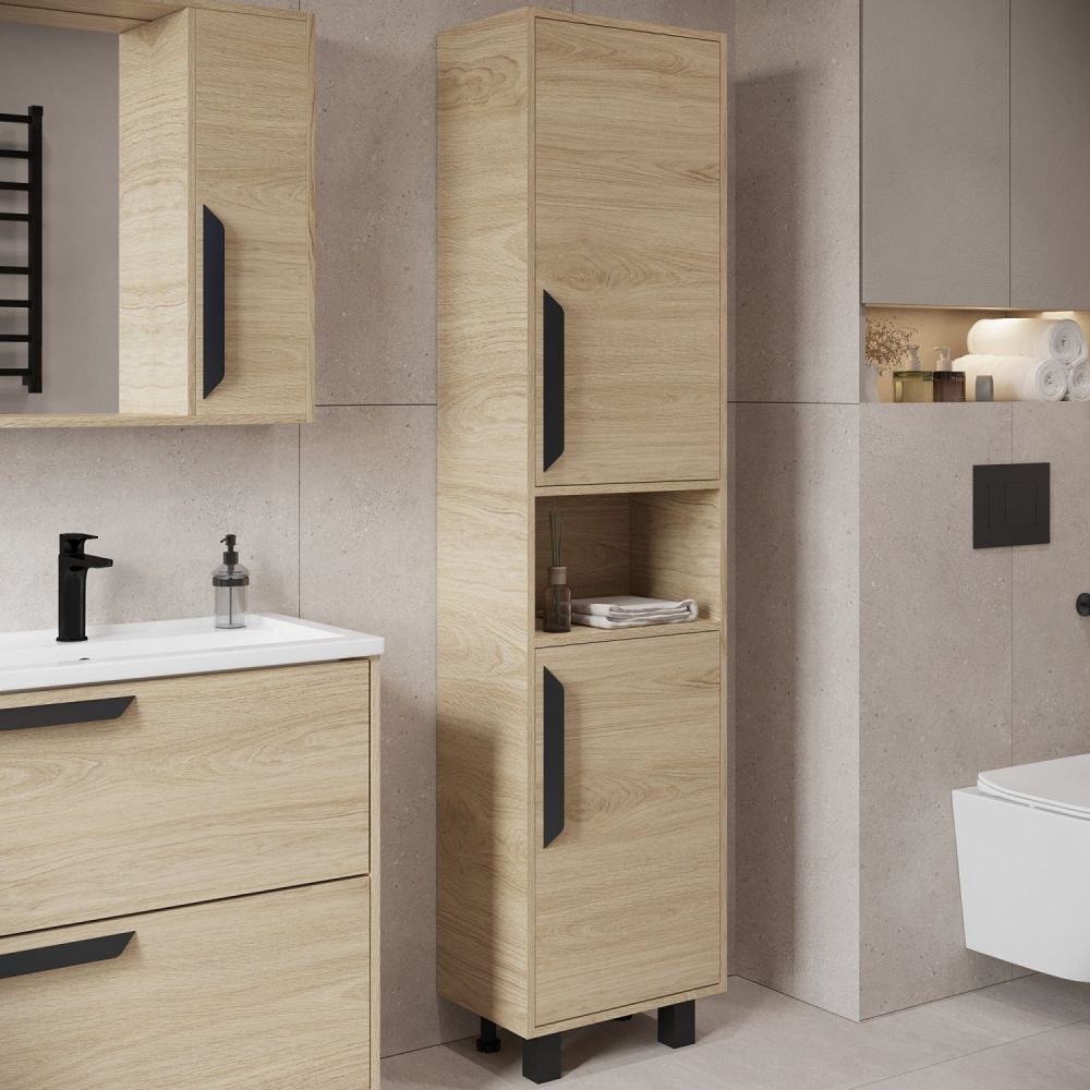 Тумба VIANT "Кёльн" 2 ящика светлое дерево 435х770х820 под раковину KIRFOST80 (Фостер 80) (VKEL80FOSD-T2Y), артикул VKEL80FOSD-T2Y