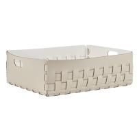 ADJ Корзинка Dubai, 60x50xH20 см., цвет: панна котта/белый