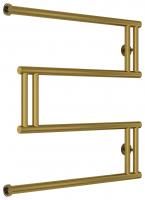 Полотенцесушитель водяной High-Tech model "M+" 600х600 (Состаренная ЛАТУНЬ)