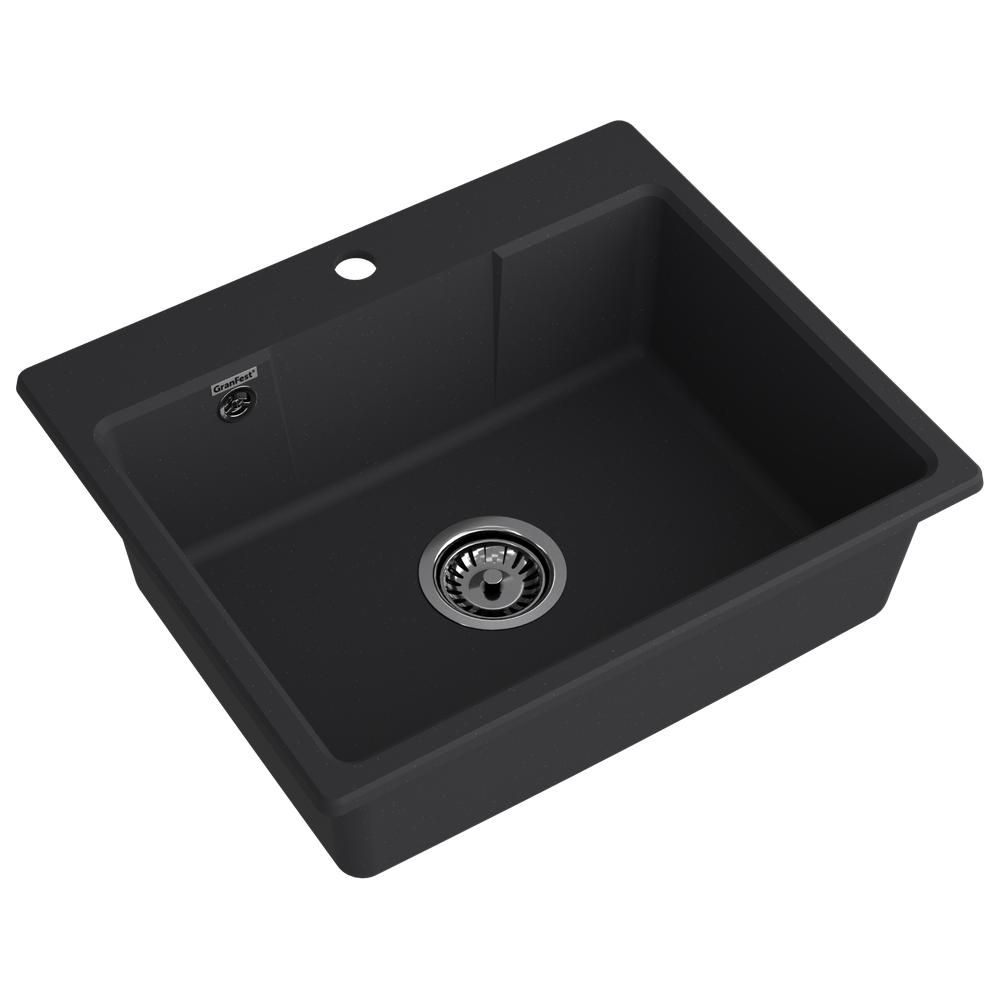 Кухонная мойка GranFest URBAN 658, черный, артикул 658 черный
