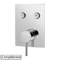 Смеситель для душа скрытого монтажа OMNIRES Y Y1235GCCR (хром)