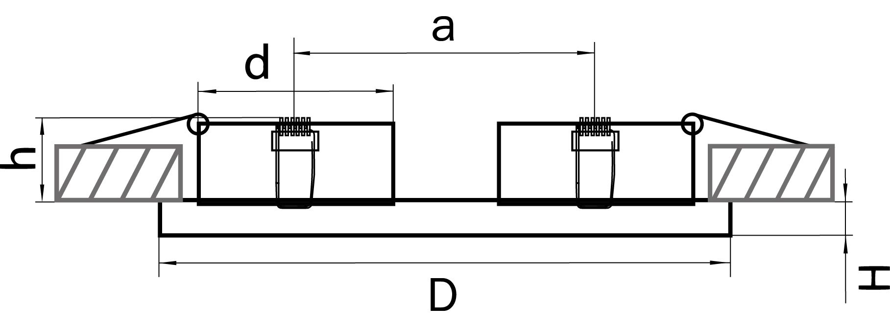 Светильник точечный встраиваемый декоративный под заменяемые галогенные или LED лампы Intero 111 Lightstar 214329