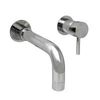 Nicolazz Olympus Смеситель для раковины на 2 отверстия, встраиваемый, излив: 190мм, внешняя часть, цвет: хром