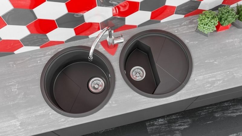 Кухонная мойка KitKraken Stream Grey 51 Серая