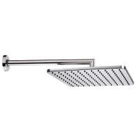 Bossini Cosmo  Лейка верхнего душа 280*280 мм с настенным кронштейном 350 мм, хром Bossini Cosmo  Лейка верхнего душа 280*280 мм с настенным кронштейном 350 мм, хром