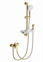 Смеситель для душа с гарнитуром WONZON & WOGHAND, Брашированное золото (WW-A31003-BG) Смеситель для душа с гарнитуром WONZON & WOGHAND, Брашированное золото (WW-A31003-BG)