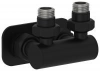 Модуль 2х1/2" угловой EU50 (Матовый черный) Модуль 2х1/2" угловой EU50 (Матовый черный)