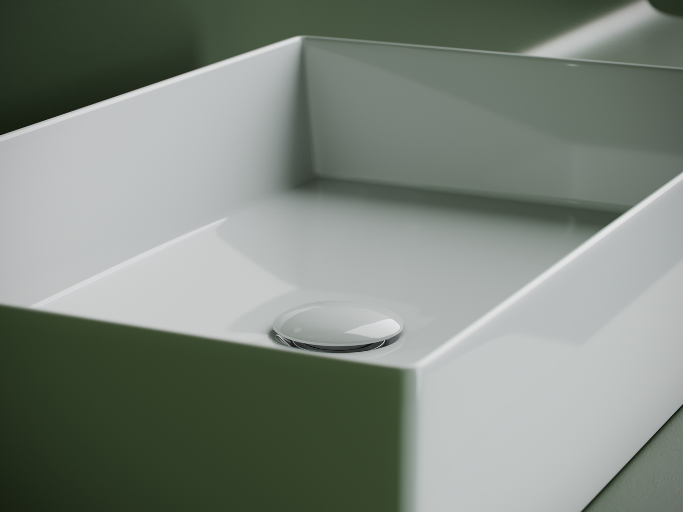 Раковина накладная прямоугольная Элемент (Element) 601x361x130, цвет белый, арт. CN6070, артикул CN6070