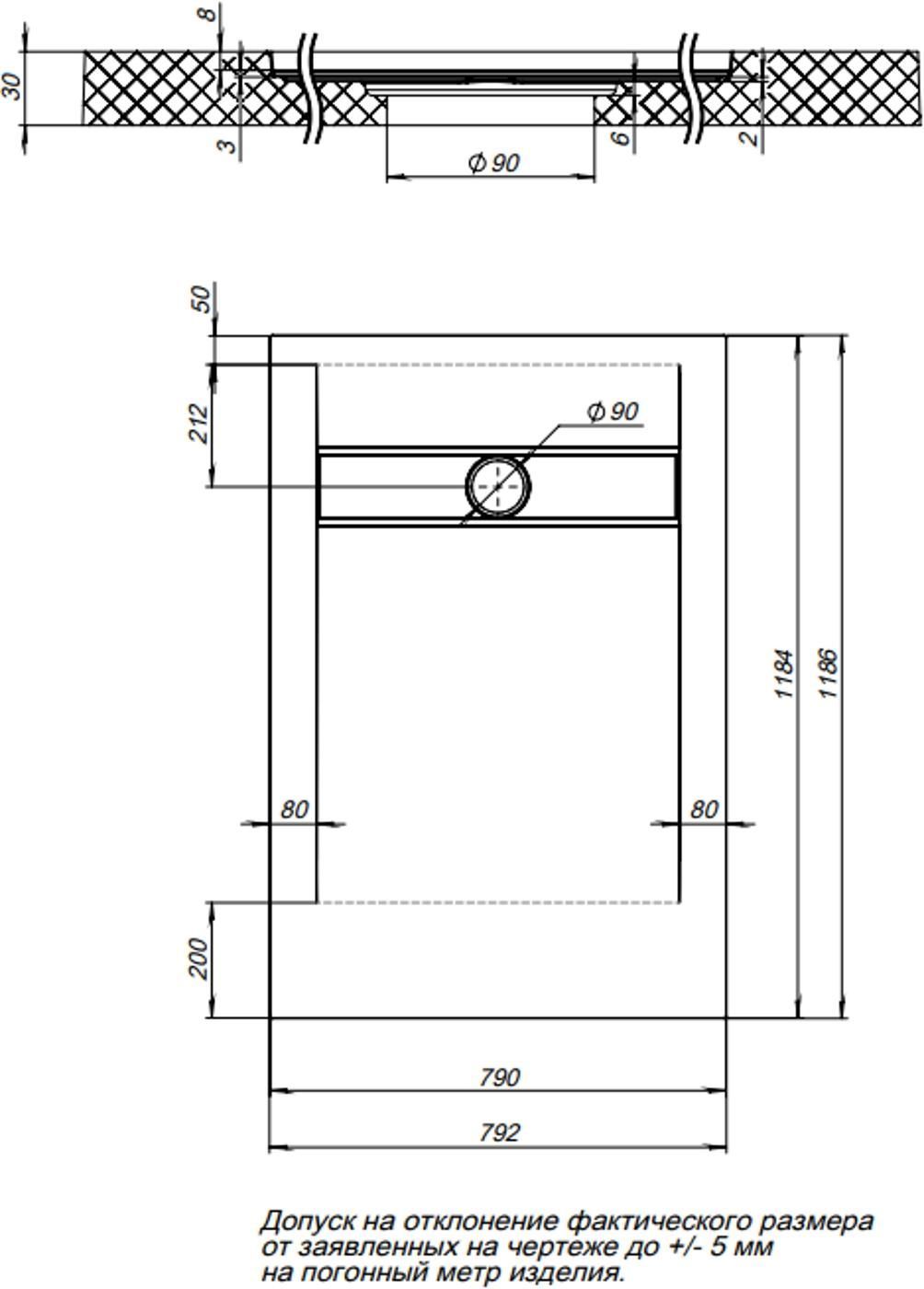 Душевой поддон Aquanet Delight 120x80 Душевой поддон Aquanet Delight 120x80