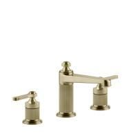 GESSI VENTI20 Смеситель для раковины на 3 отверстия, высота излива 98 мм., цвет Brushed Brass PVD