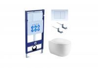 Set AQUATEK АЛЬТАИР (рама AQUATEK Standard INS-0000012 с звукоиз.прокладкой+крепеж KKI-0000002+кнопкаKDI-0000009+унитаз АЛЬТАИР AQ1980-00 с крышкой-сиденьем soft-close)