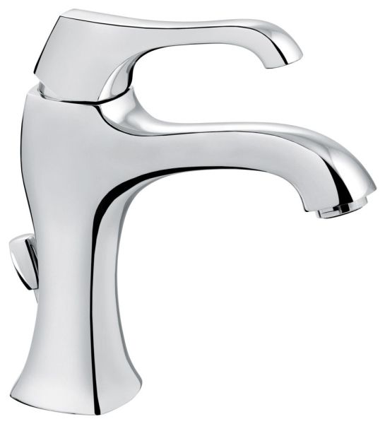Emmevi Ares, однорычажный смеситель для раковины (излив 12,9 см), с донным клапаном, цвет хром
