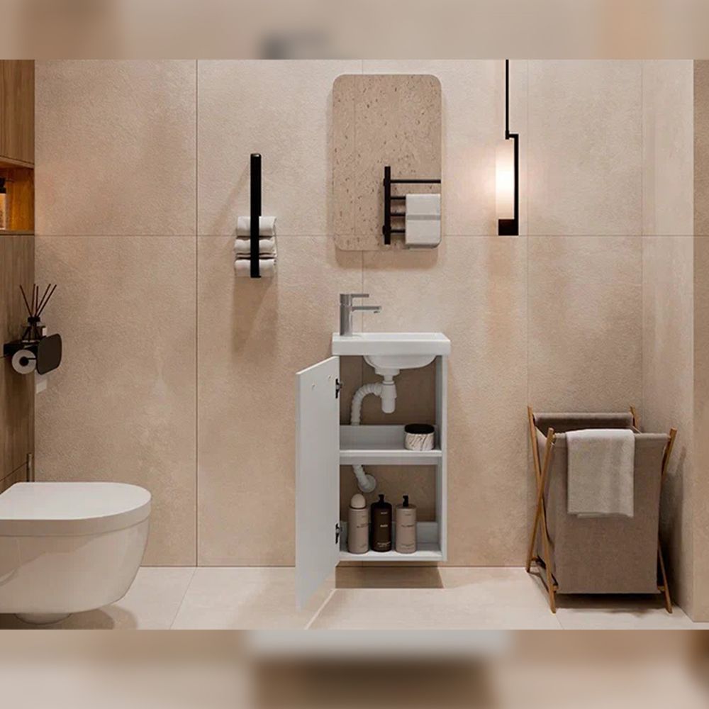 Тумба под раковину подвесная Velvex Estea tp.EST.MOD.40.1D, 40 см, артикул tp.EST.MOD.40.1D