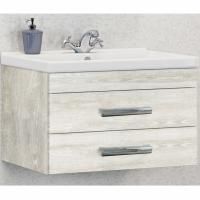 Тумба с раковиной Comforty Никосия 80 4138839 подвесная Дуб белый Тумба с раковиной Comforty Никосия 80 4138839 подвесная Дуб белый