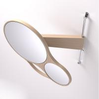 Agape Spin Двойное зеркало 47x44 см, цвет: натуральный дуб Agape Spin Двойное зеркало 47x44 см, цвет: натуральный дуб