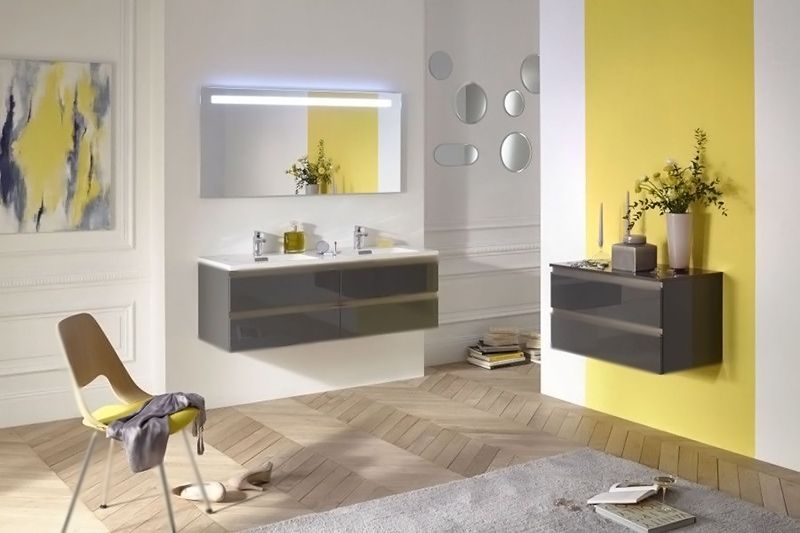 Двойная подвесная раковина-столешница для установки на мебель, 140 х 46 см Jacob Delafon EXAA112-Z-00