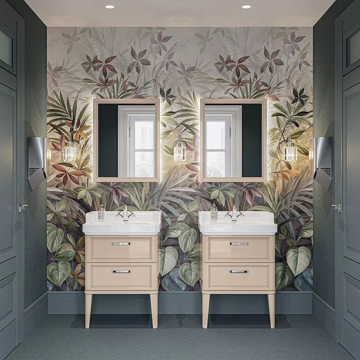 Зеркало POMPEI 60, камео бежевый глянцевый