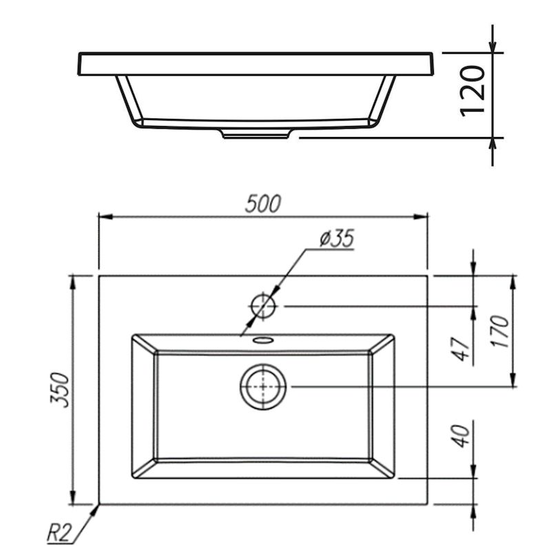 Раковина Florentina Анита 50 см 10.150.00500.201, жасмин, артикул 10.150.00500.201