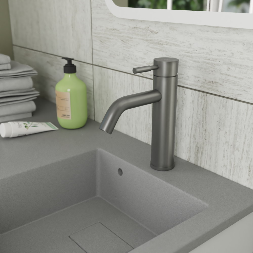 Смеситель для умывальника RUSH Melos (SUS1101-11Grey), артикул SUS1101-11Grey